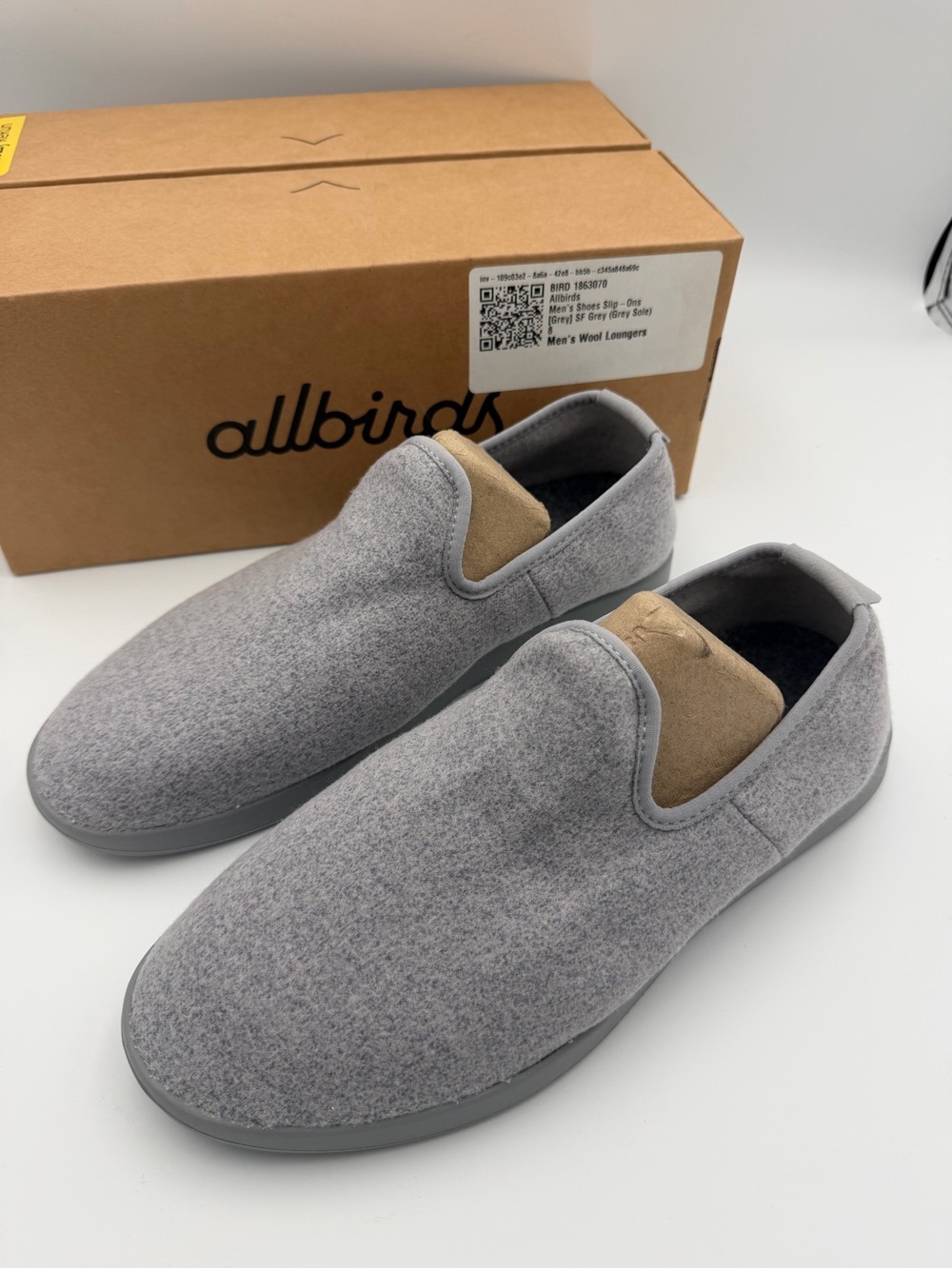 Allbirds Mens Wool Lounger SF Grey Slip On Casual Loafers Size M8